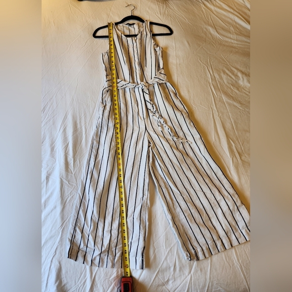 Banana Republic Linen/Cotton One Piece Capris Jumper Size 4 - Picture 8 of 10